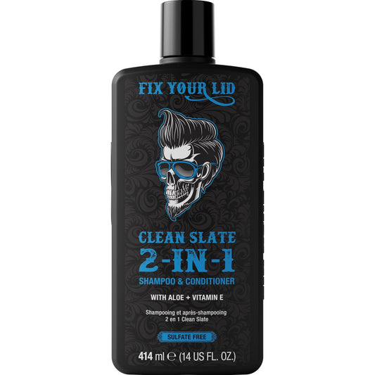 Fix Your Lid Men's Clean Slate 2-in-1 Shampoo & Conditioner