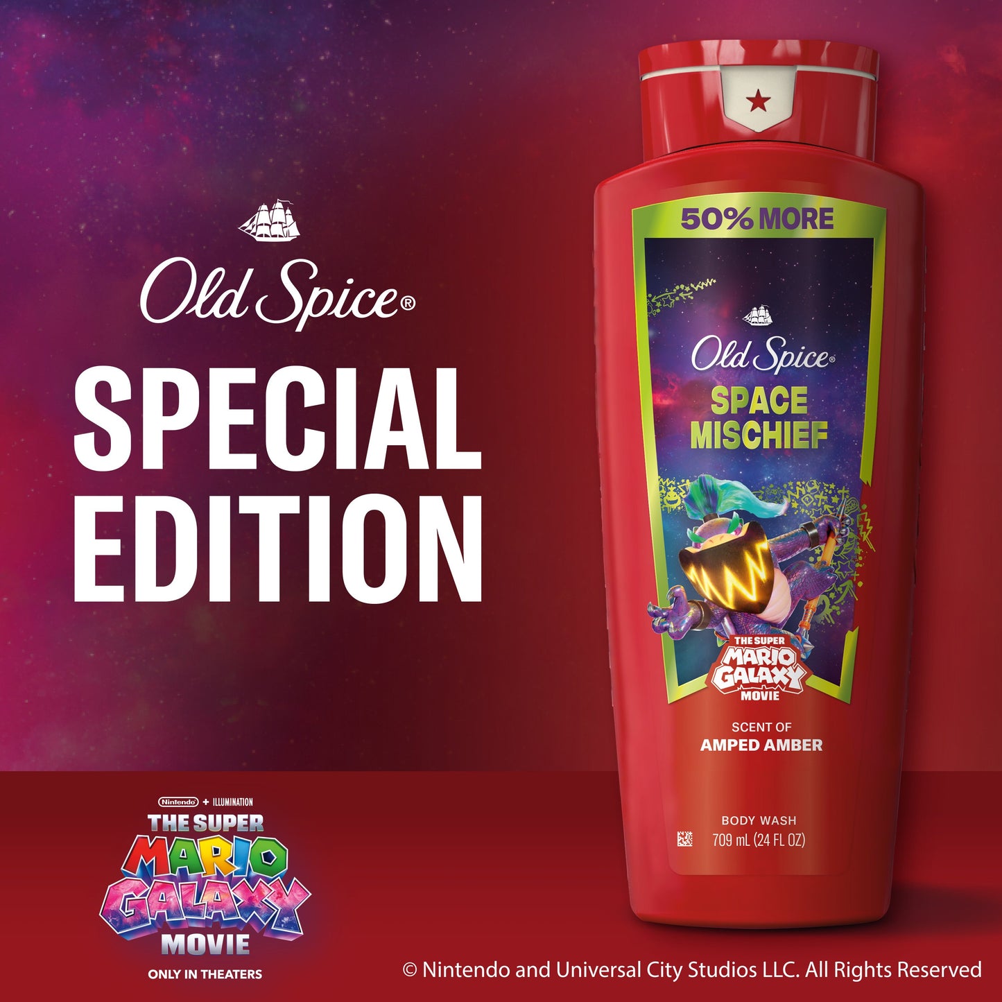 Old Spice Limited Edition Super Mario Body Wash - Space Mischief