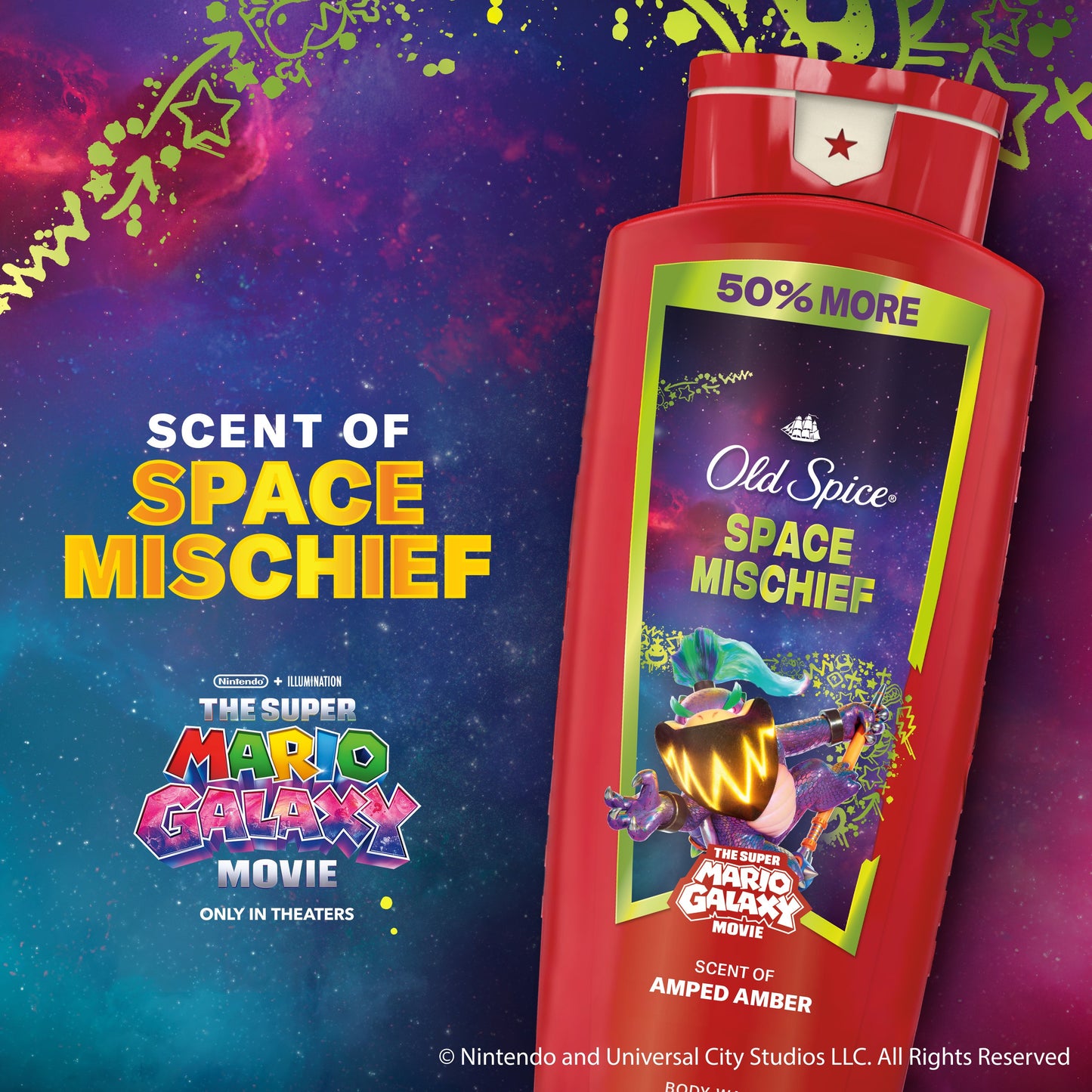 Old Spice Limited Edition Super Mario Body Wash - Space Mischief