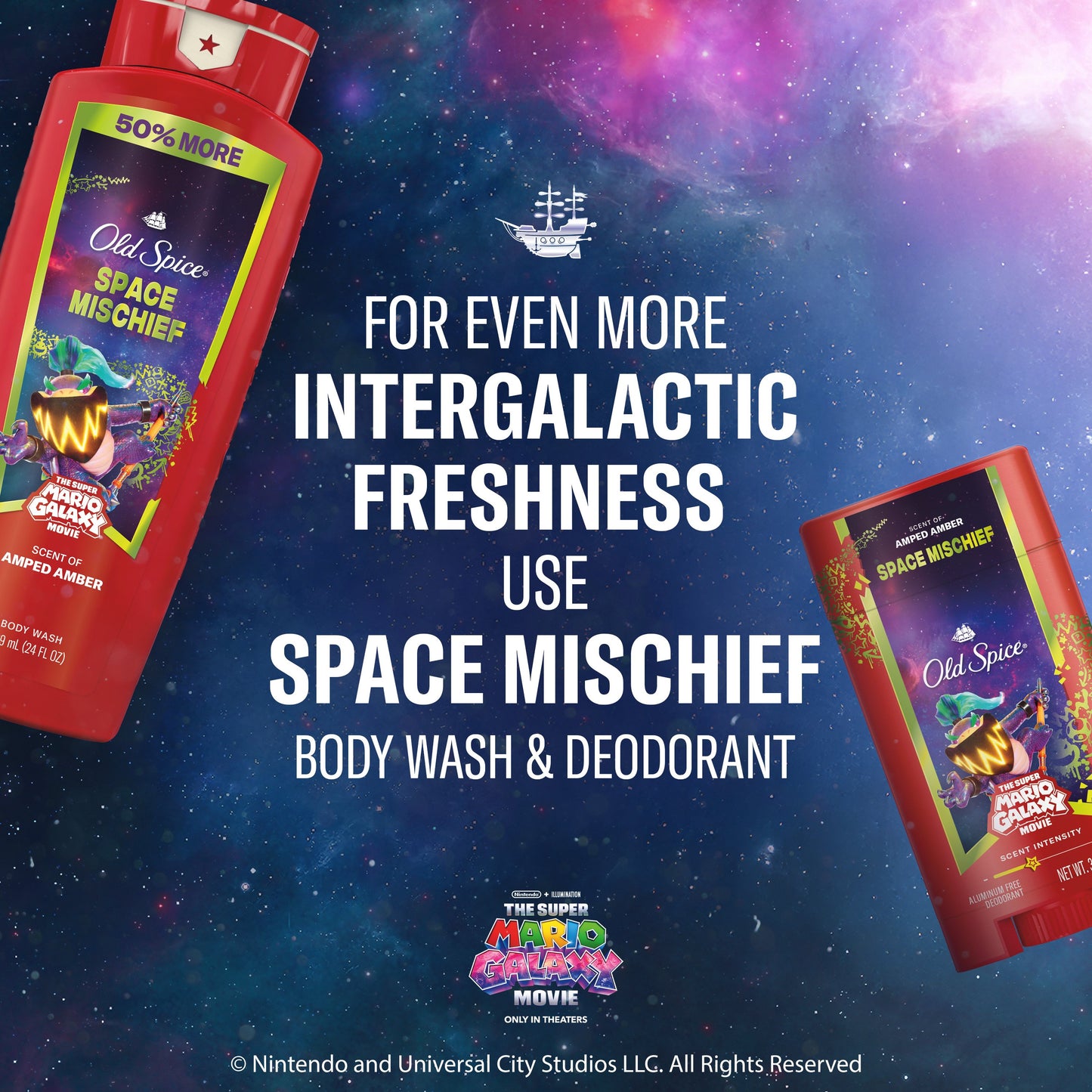 Old Spice Limited Edition Super Mario Body Wash - Space Mischief