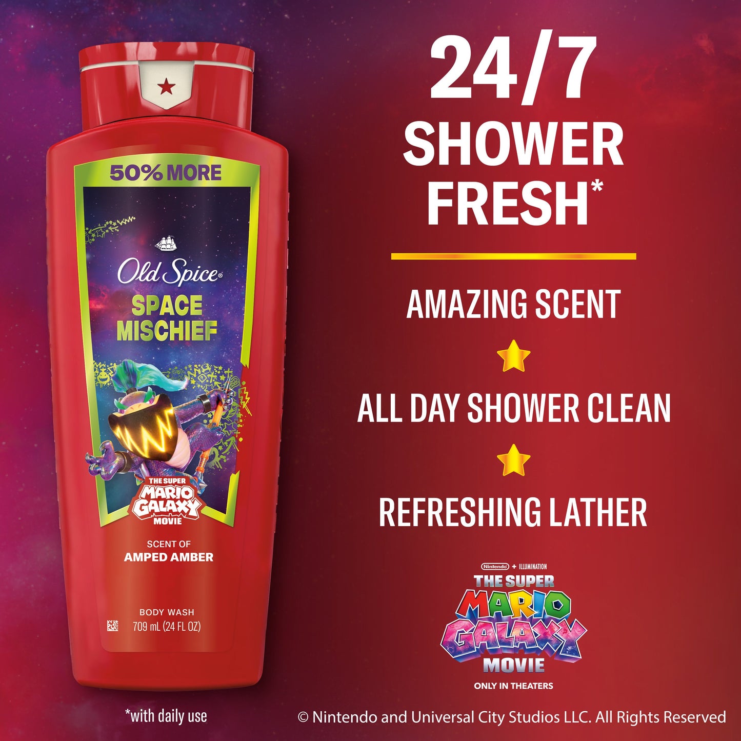 Old Spice Limited Edition Super Mario Body Wash - Space Mischief