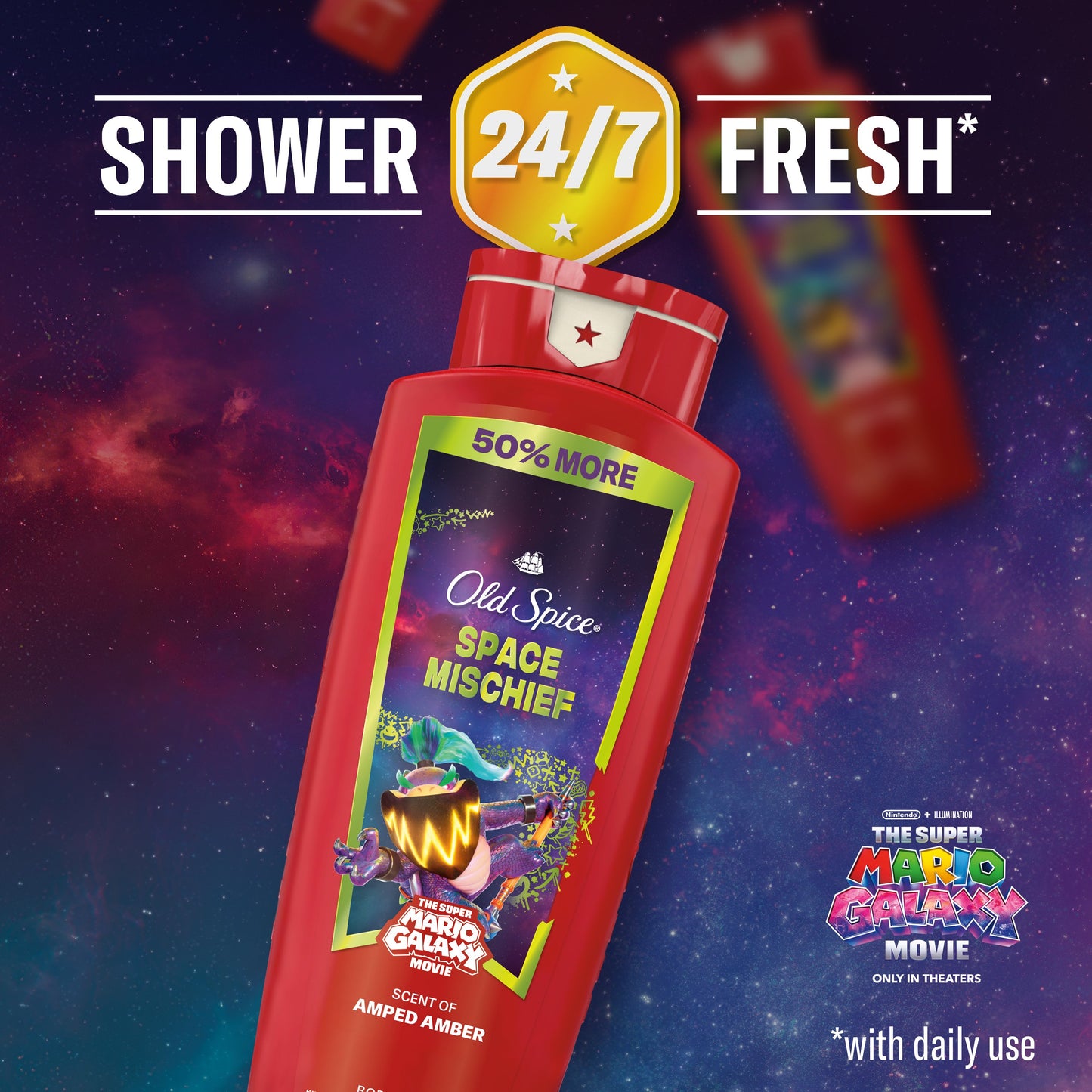 Old Spice Limited Edition Super Mario Body Wash - Space Mischief