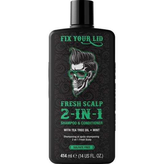 Fix Your Lid Men's Fresh Scalp 2-in-1 Shampoo & Conditioner