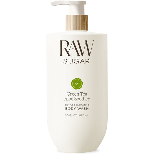 Raw Sugar Gentle Body Wash - Green Tea Aloe Soother