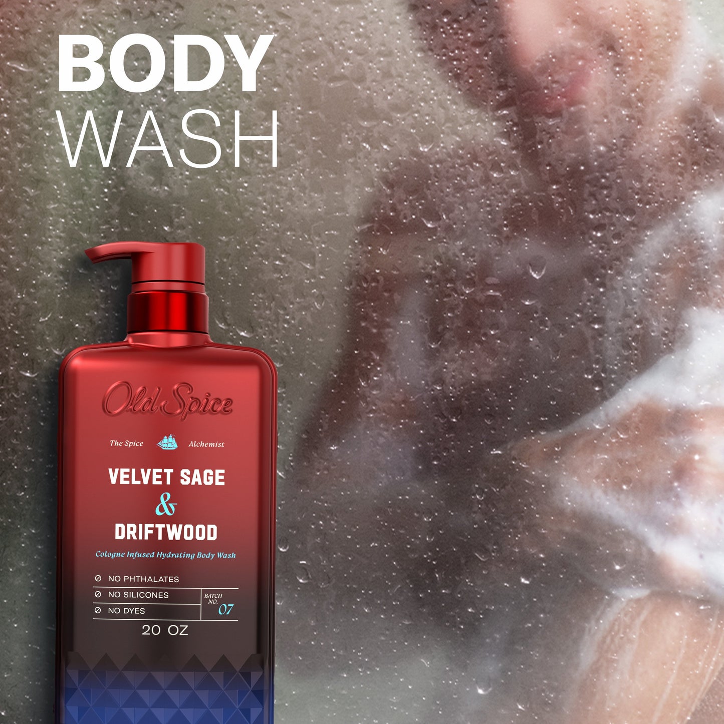 Old Spice Cologne Infused Body Wash - Velvet Sage & Driftwood