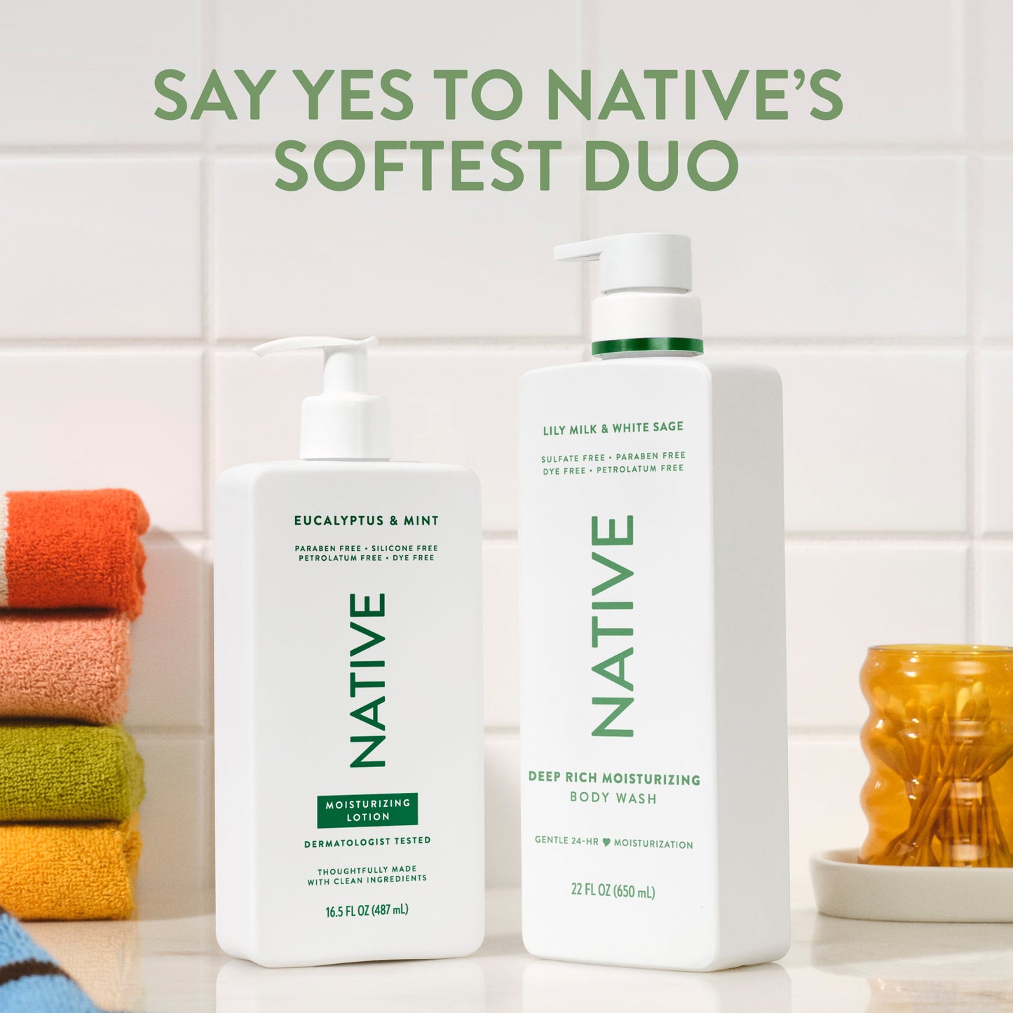 Native Body Wash - Lily Milk & White Sage