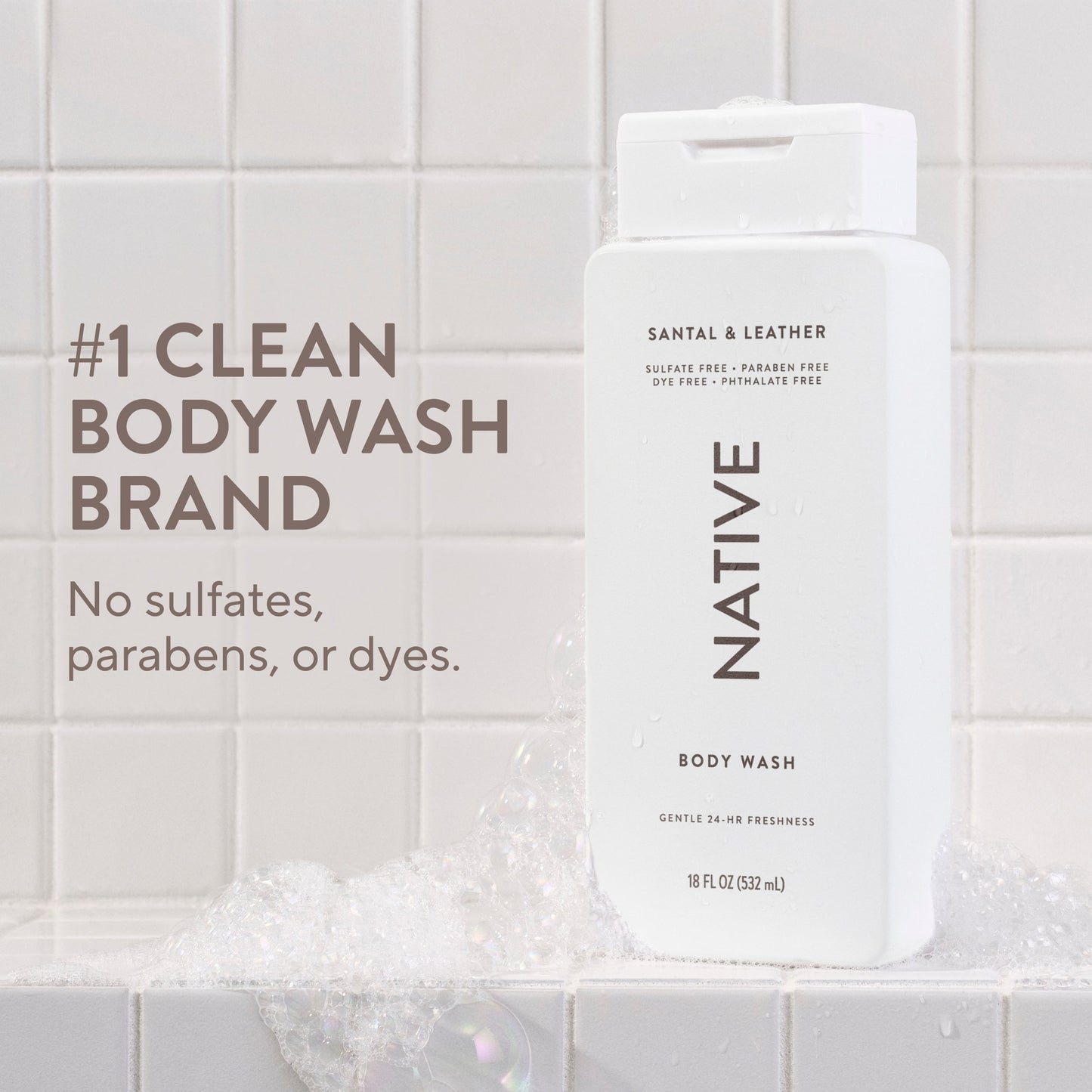 Native Body Wash - Santal & Leather