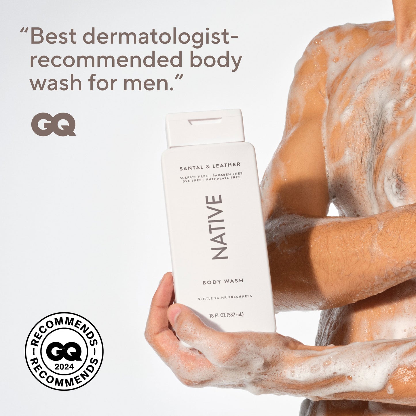 Native Body Wash - Santal & Leather