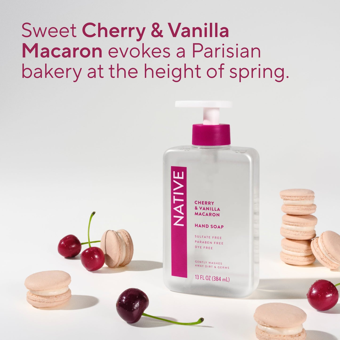Native Liquid Hand Soap - Cherry & Vanilla Macaron