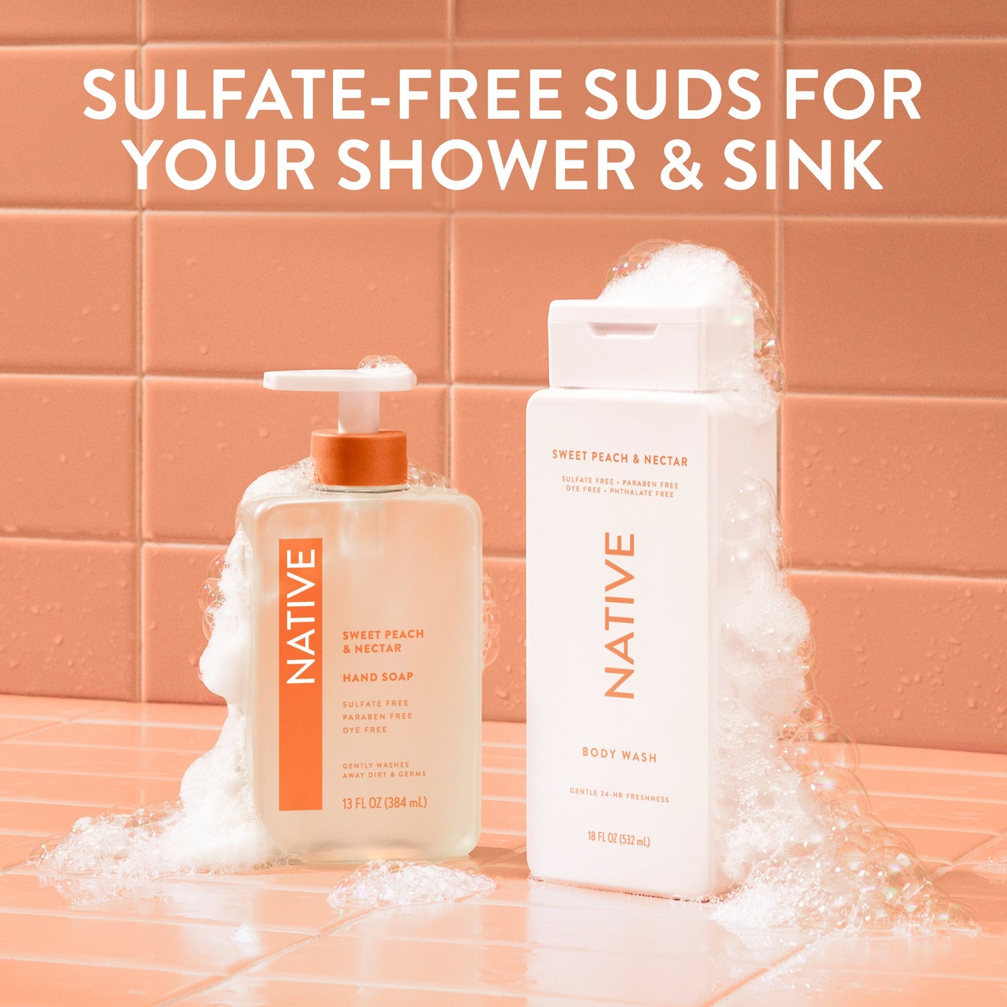 Native Liquid Hand Soap - Sweet Peach & Nectar
