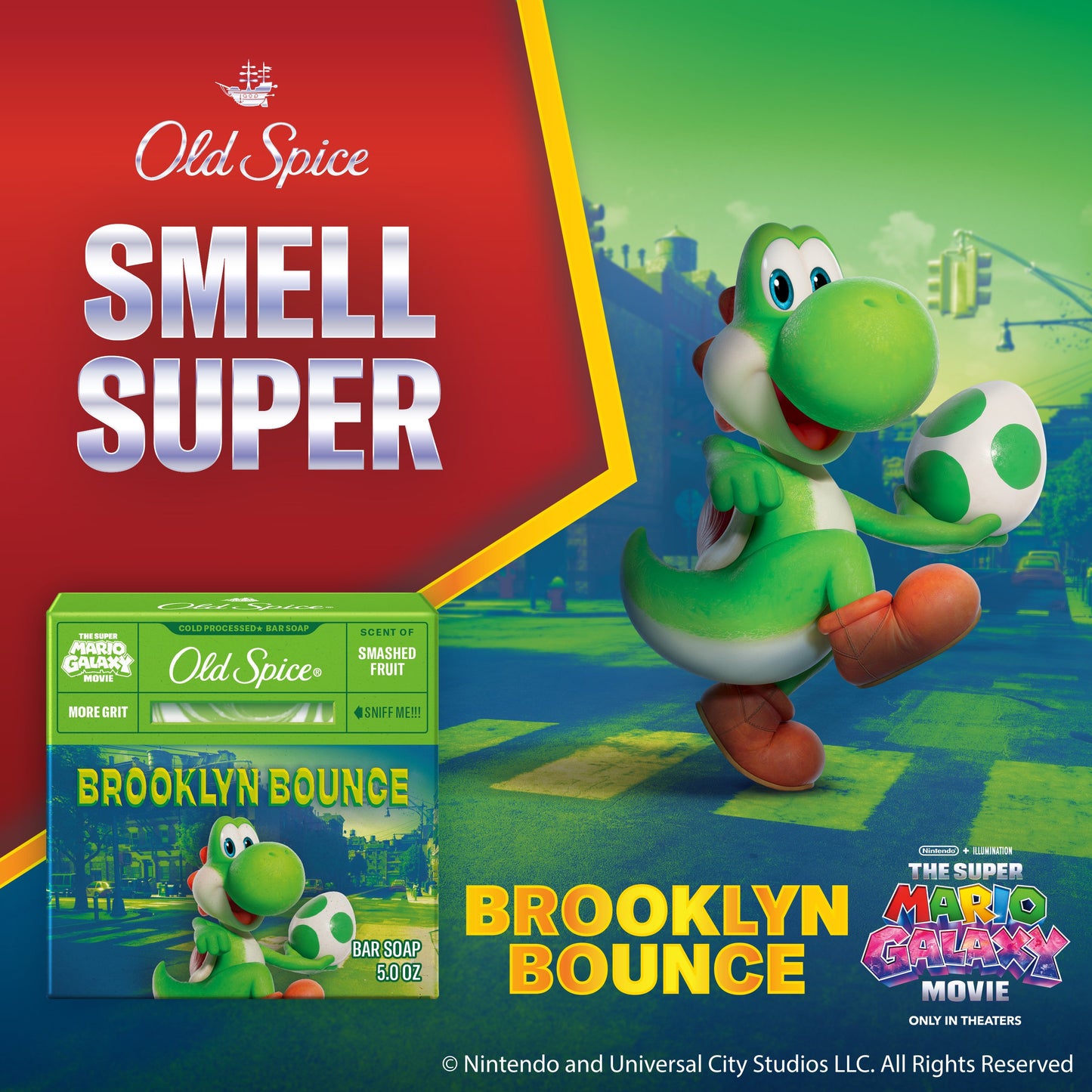 Old Spice Limited Edition Super Mario Bar Soap - Brooklyn Bounce