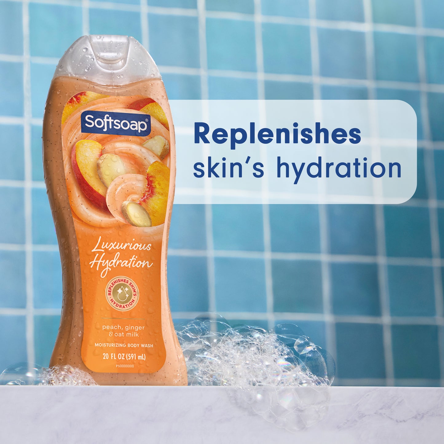 Softsoap Luxurious Hydration Body Wash - Peach, Ginger & Oat Milk