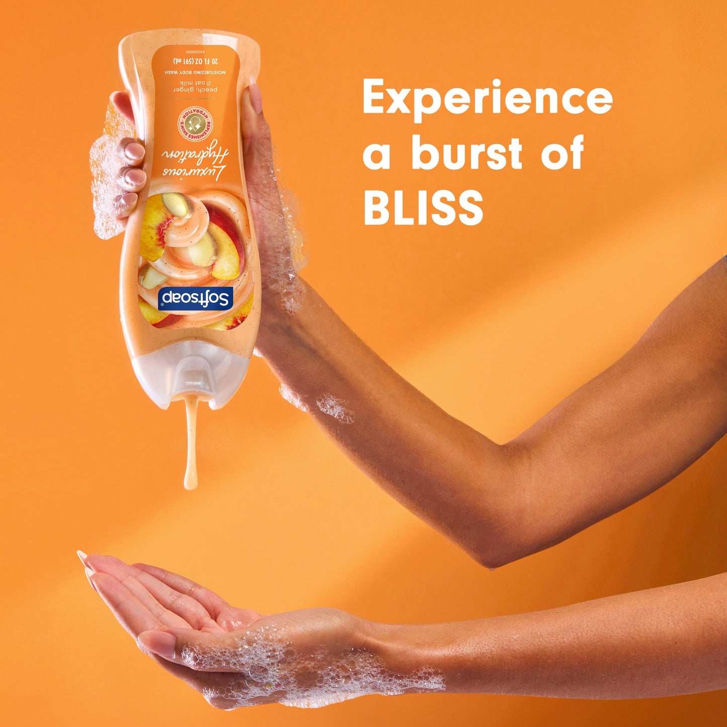 Softsoap Luxurious Hydration Body Wash - Peach, Ginger & Oat Milk