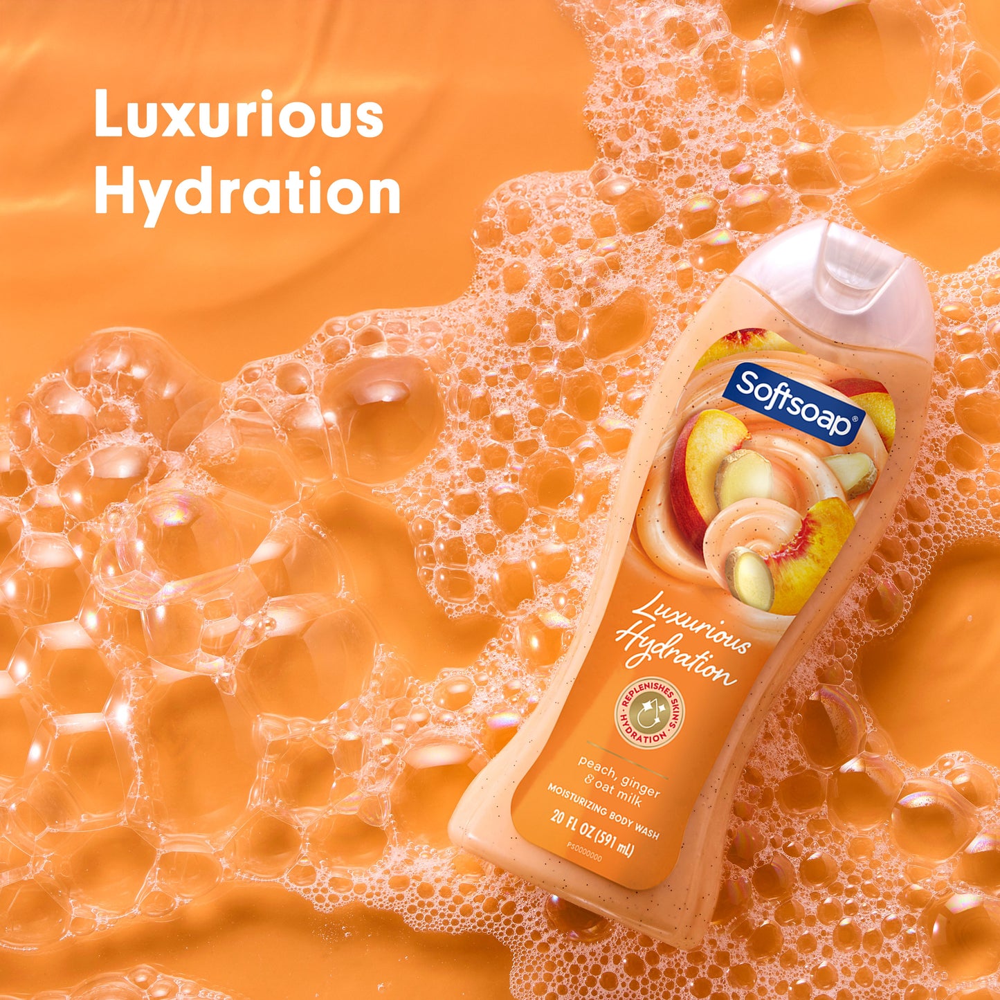 Softsoap Luxurious Hydration Body Wash - Peach, Ginger & Oat Milk