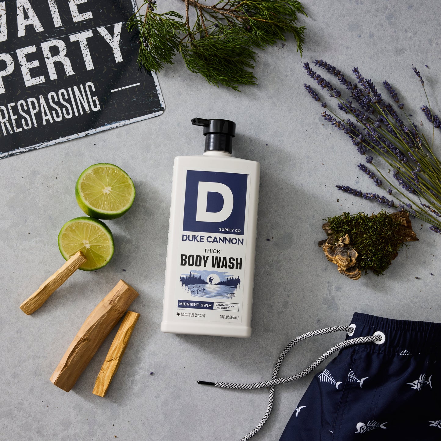 Duke Cannon Men's Thick Body Wash - Midnight Swim