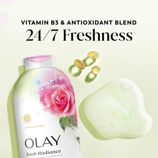 Olay Fresh Radiance Body Wash - Rose Water & Sweet Nectar