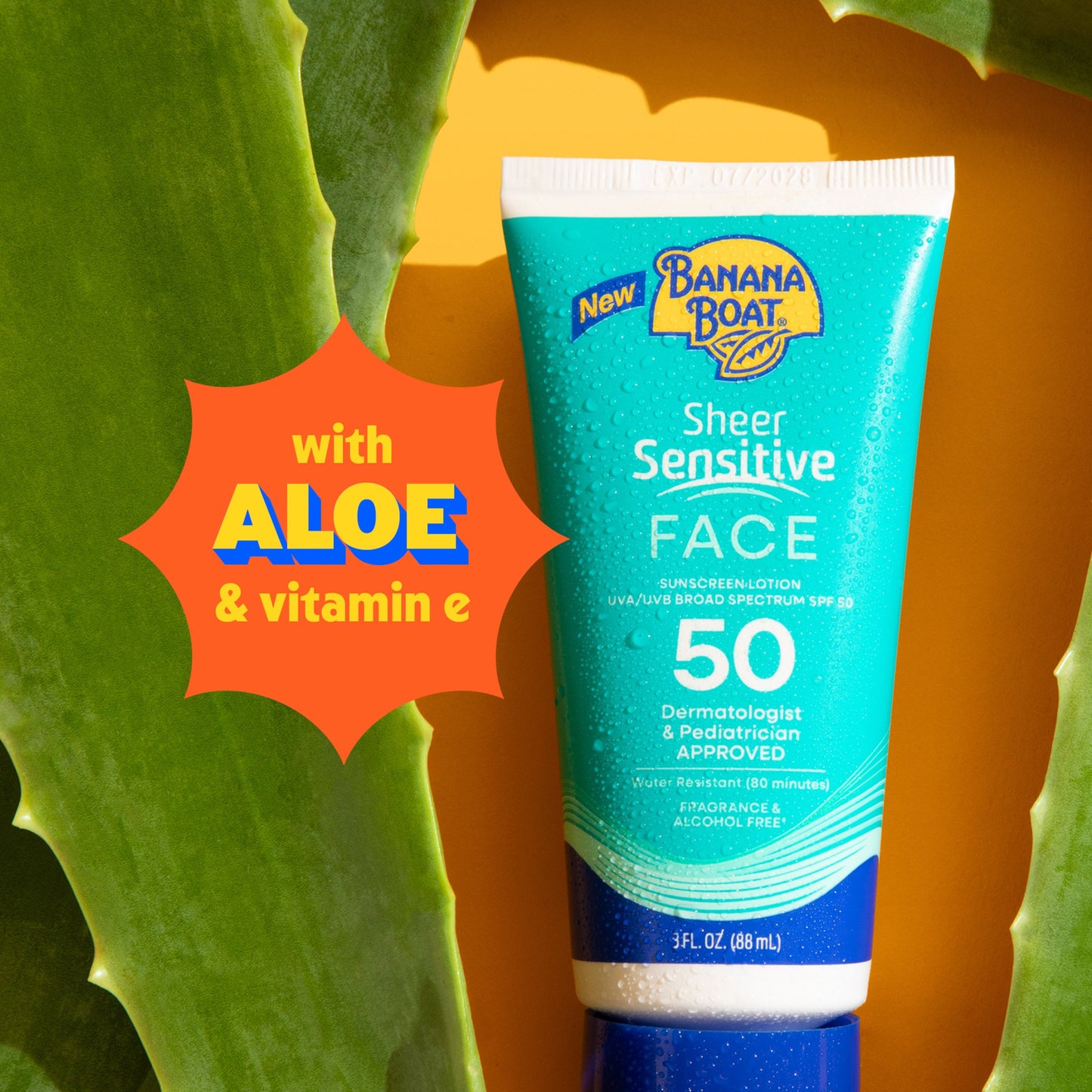 Banana Boat Sheer Sensitive Sunscreen Face Lotion - SPF 50
