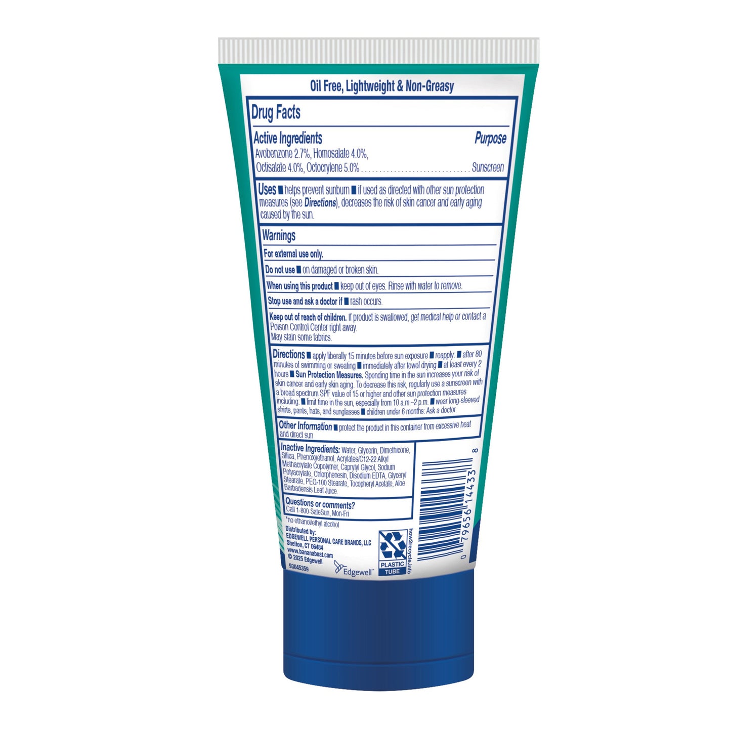 Banana Boat Sheer Sensitive Sunscreen Face Lotion - SPF 50