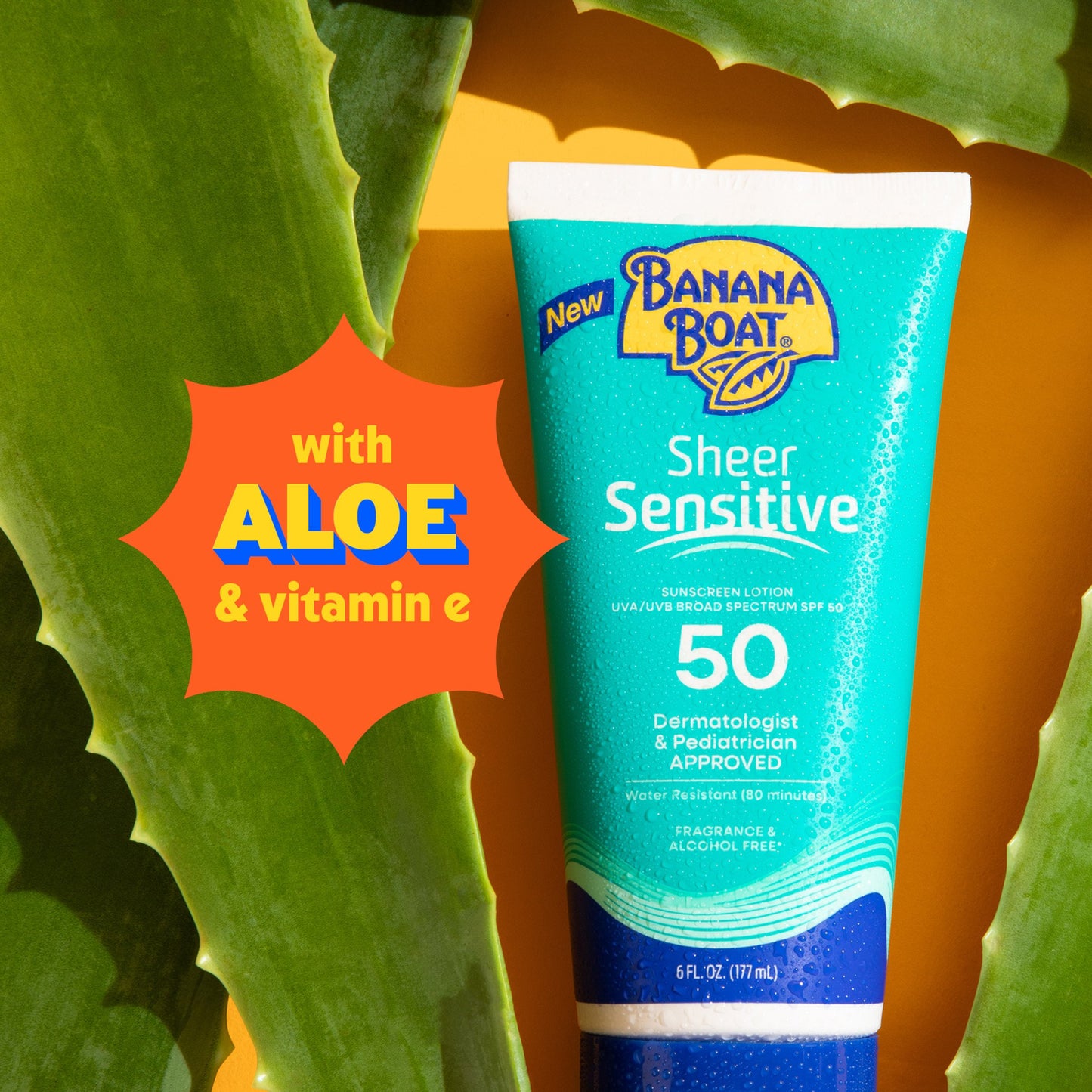 Banana Boat Sheer Sensitive Sunscreen Body Lotion - SPF 50