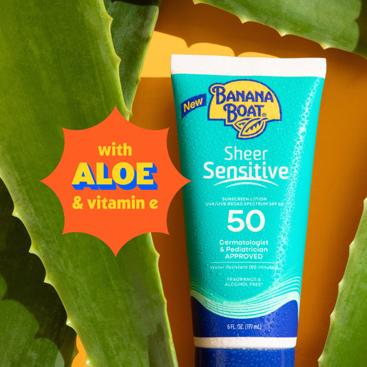 Banana Boat Sheer Sensitive Sunscreen Body Lotion - SPF 50