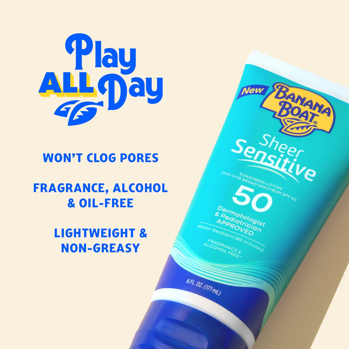 Banana Boat Sheer Sensitive Sunscreen Body Lotion - SPF 50