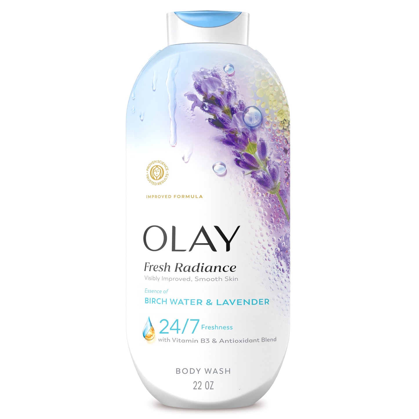 Olay Fresh Radiance Body Wash - Birch Water & Lavender