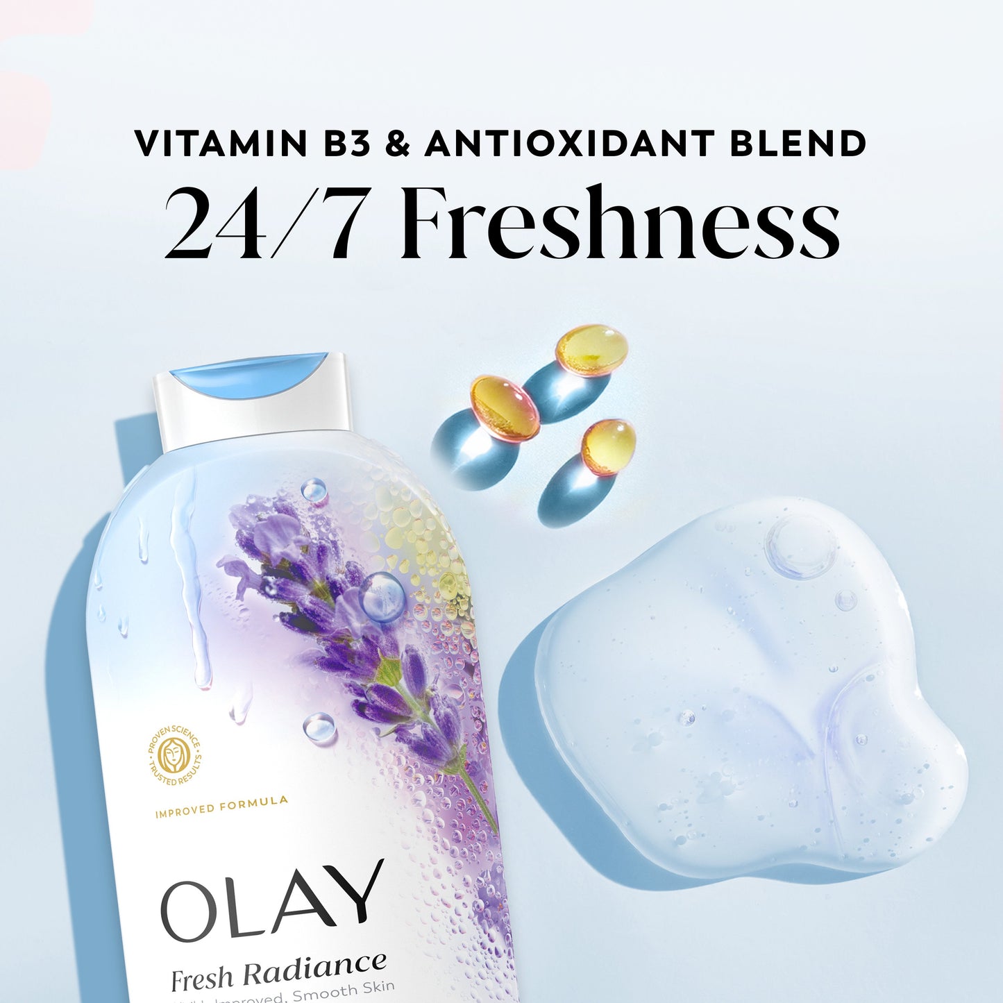Olay Fresh Radiance Body Wash - Birch Water & Lavender