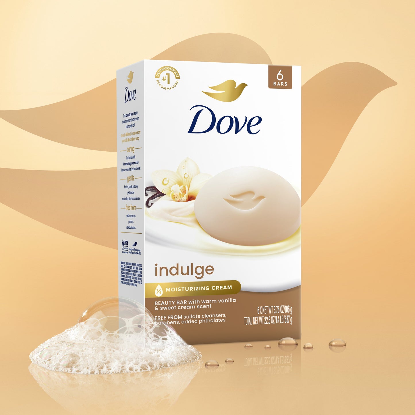 Dove Indulge Soap Bar Warm Vanilla + Sweet Cream