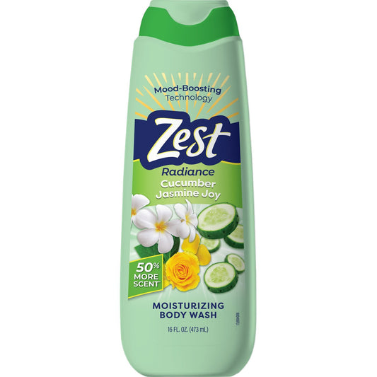 Zest Radiance Moisturizing Body Wash - Cucumber Jasmine Joy