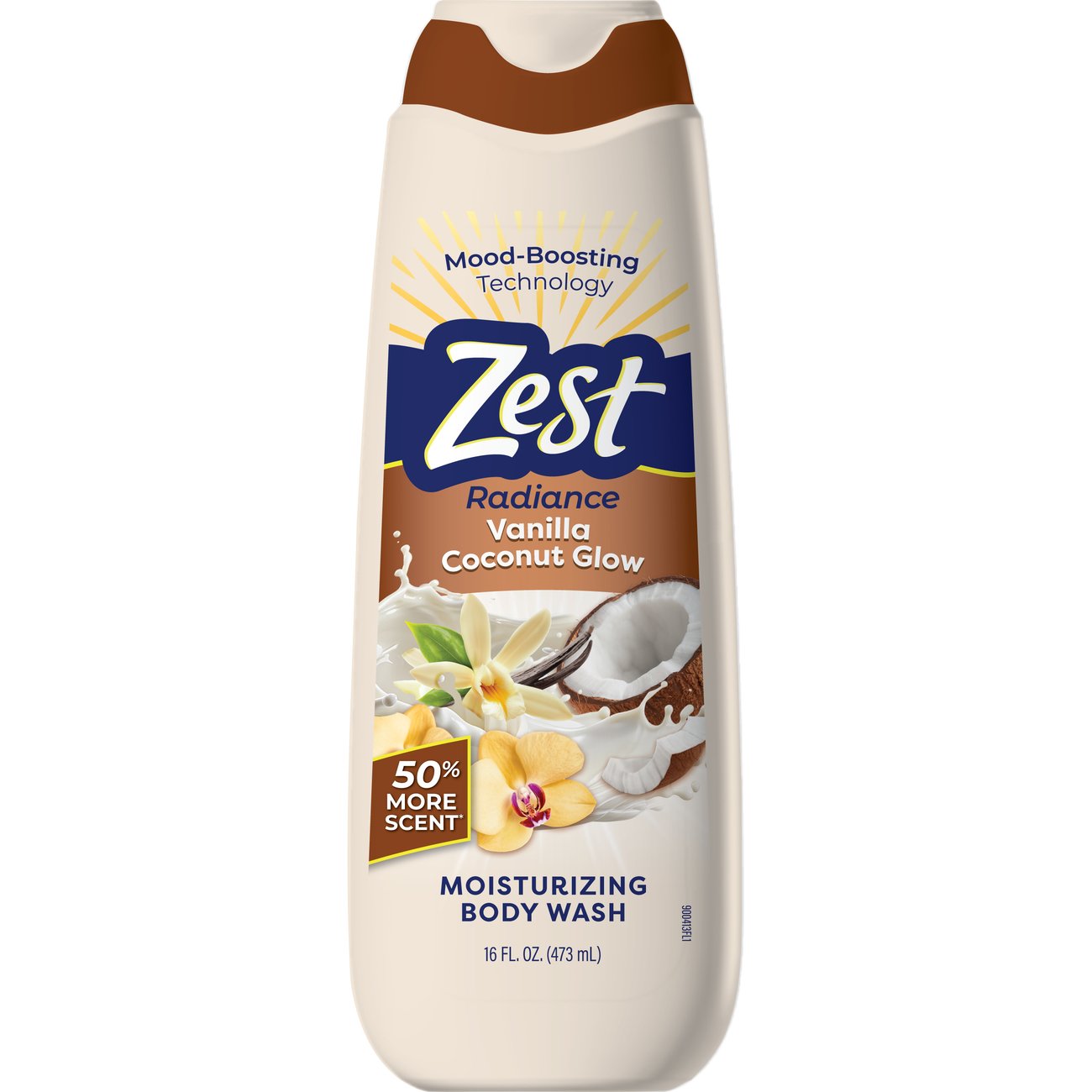 Zest Radiance Moisturizing Body Wash - Vanilla Coconut Glow