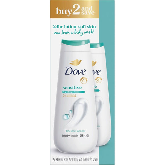 Dove Sensitive Body Wash 2 pk