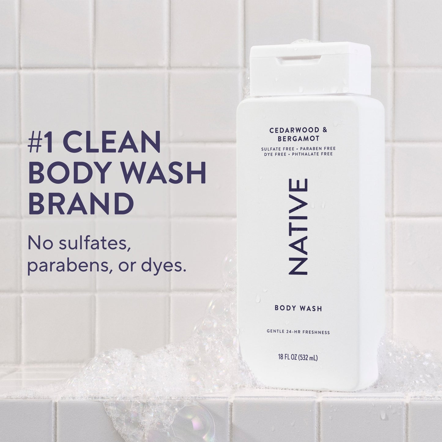 Native Body Wash - Cedarwood & Bergamot