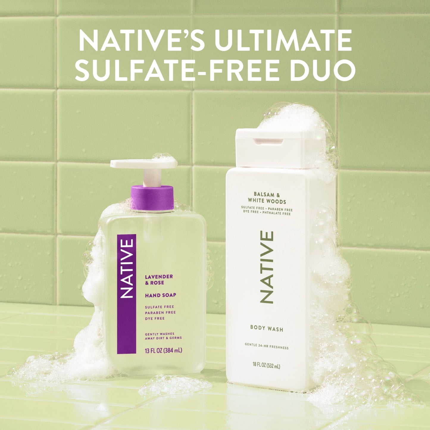 Native Body Wash - Balsam & White Woods