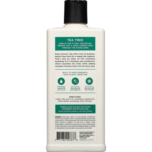 Duke Cannon Men's 2-in-1 Shampoo & Conditioner - Tea Tree