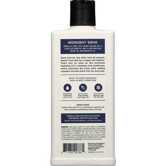 Duke Cannon Men's 2-in-1 Shampoo & Conditioner - Midnight Swim