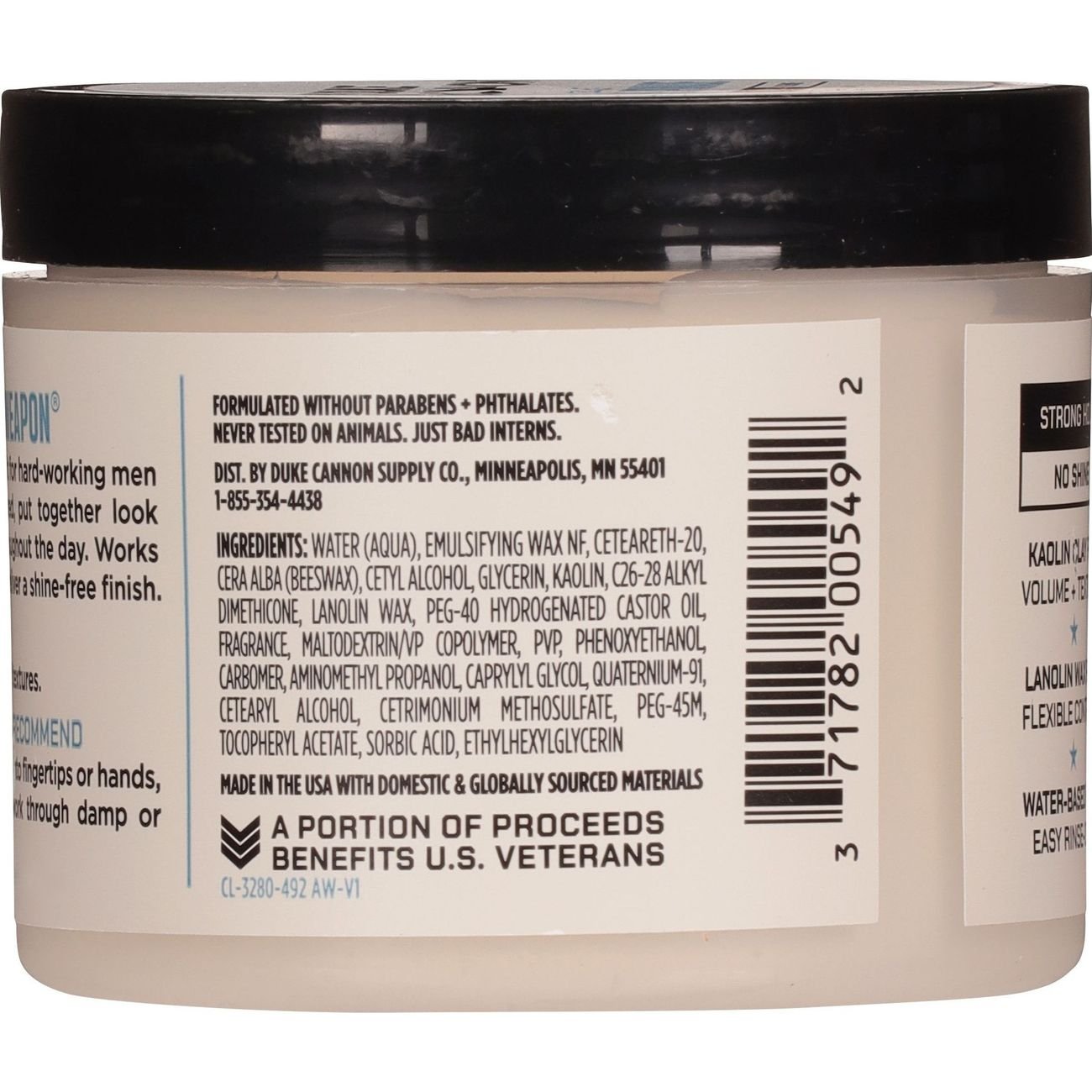 Duke Cannon Fiber Hair Pomade