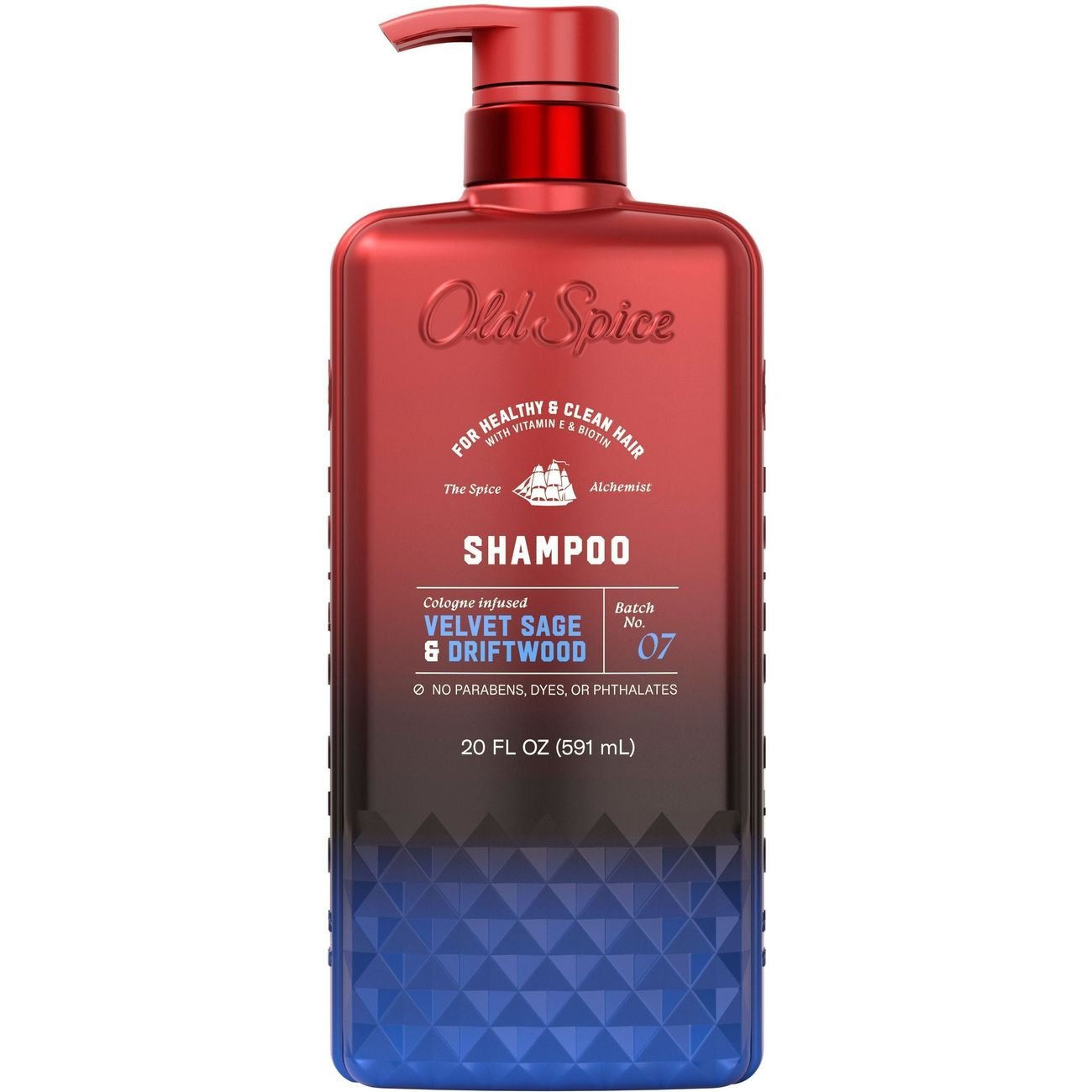 Old Spice Men's Shampoo with Vitamin E & Biotin - Velvet Sage & Driftwood