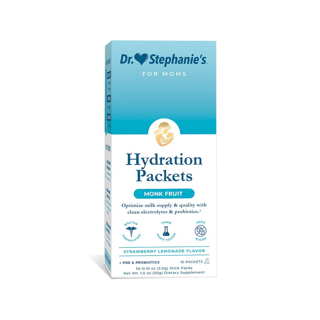 Dr. Stephanie's Hydration Packets For Breastfeeding - Strawberry Lemonade