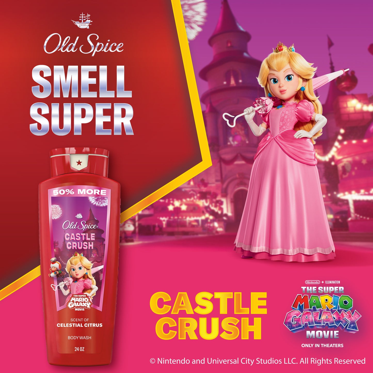 Old Spice Limited Edition Super Mario Body Wash - Castle Crush