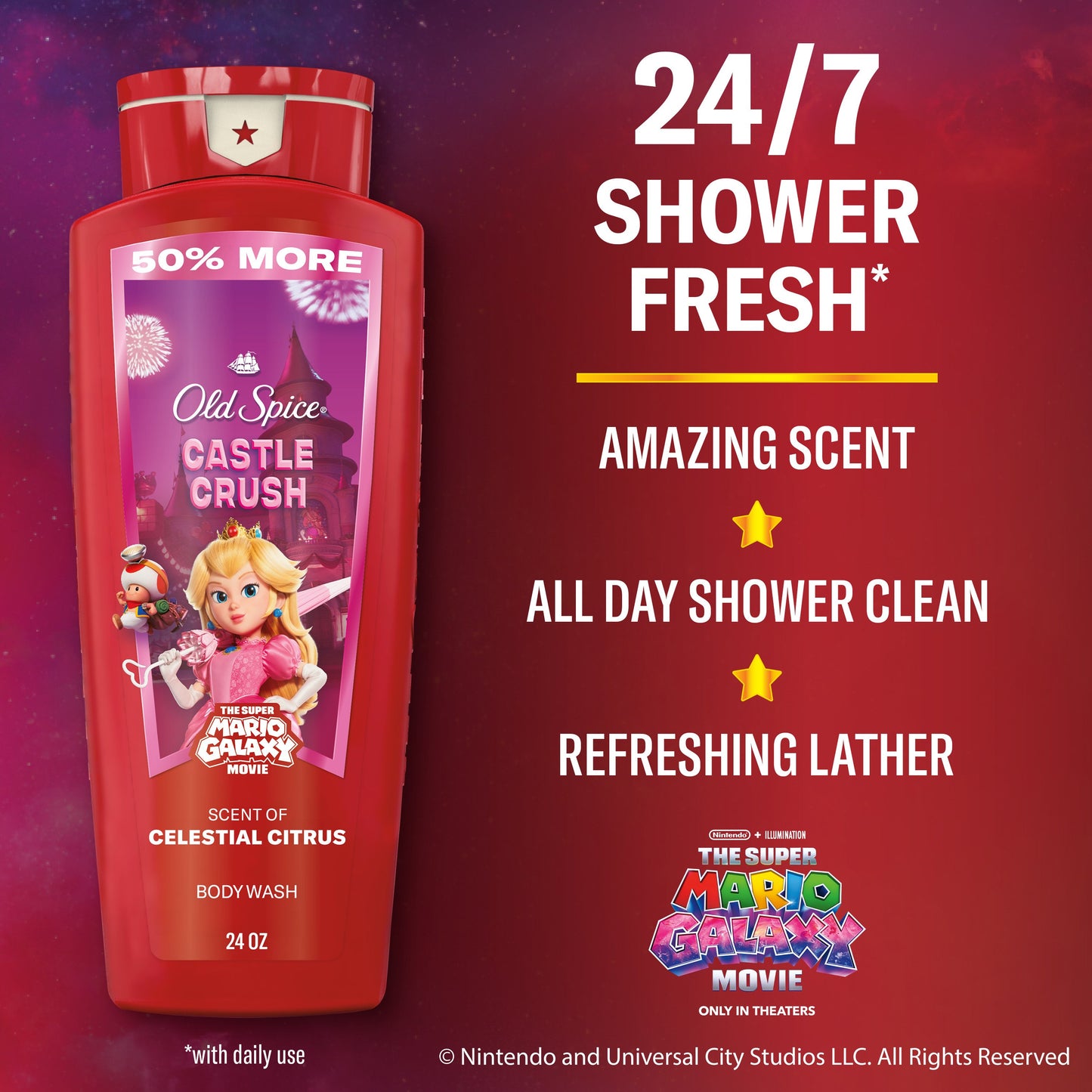 Old Spice Limited Edition Super Mario Body Wash - Castle Crush