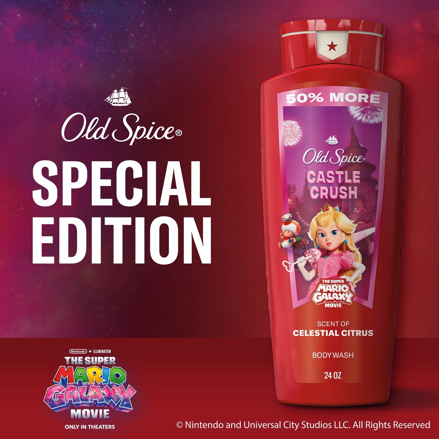 Old Spice Limited Edition Super Mario Body Wash - Castle Crush