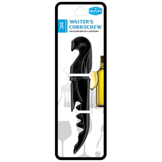 The Bar Waiters Corkscrew Black