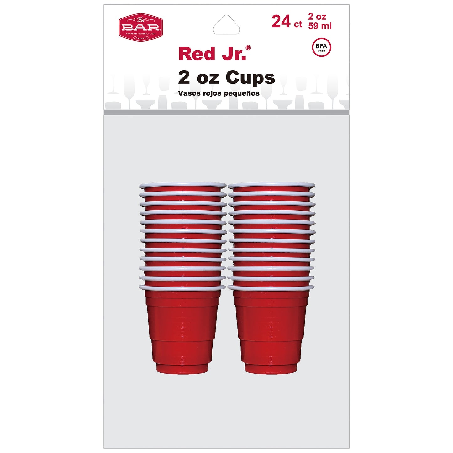 The Bar 2 Ounce Red Cup Shot Glass