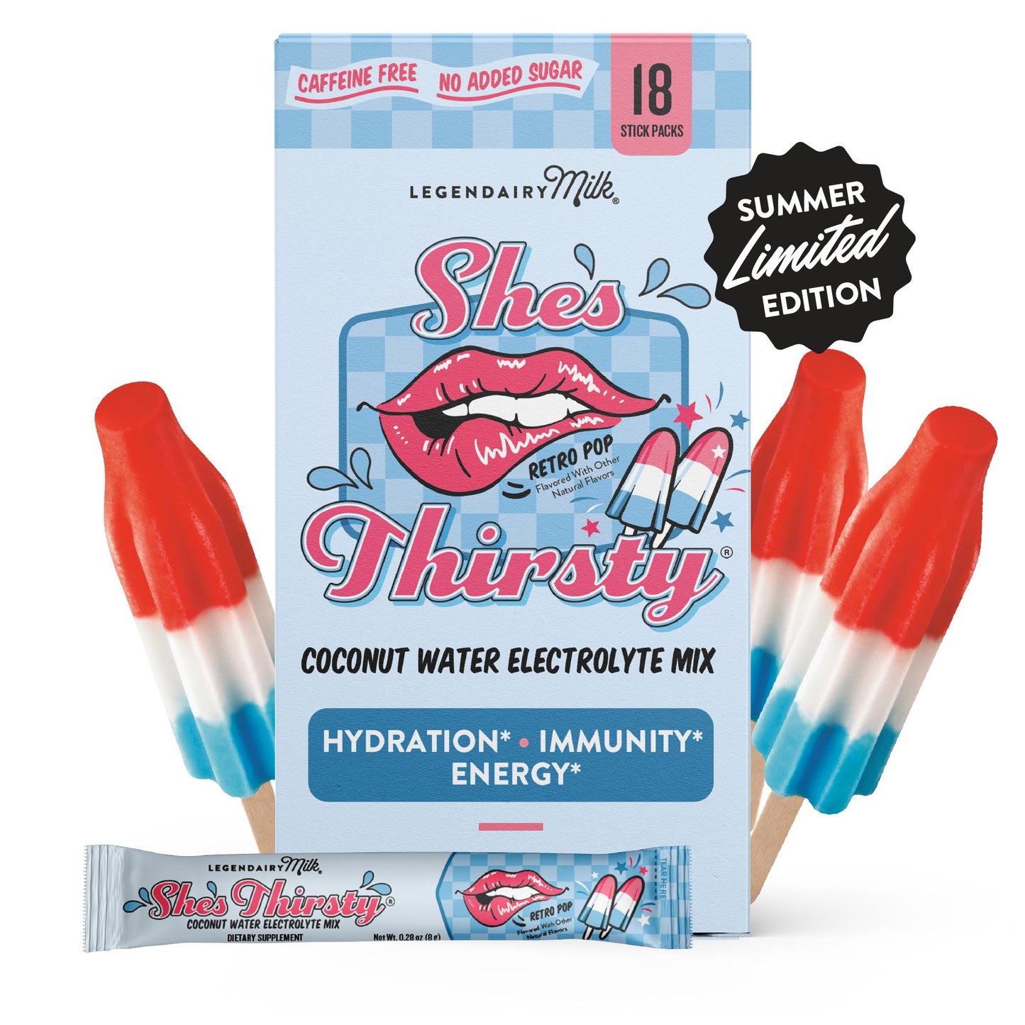 Legendairy Milk She's Thirsty Retro Pop Electolyte Mix