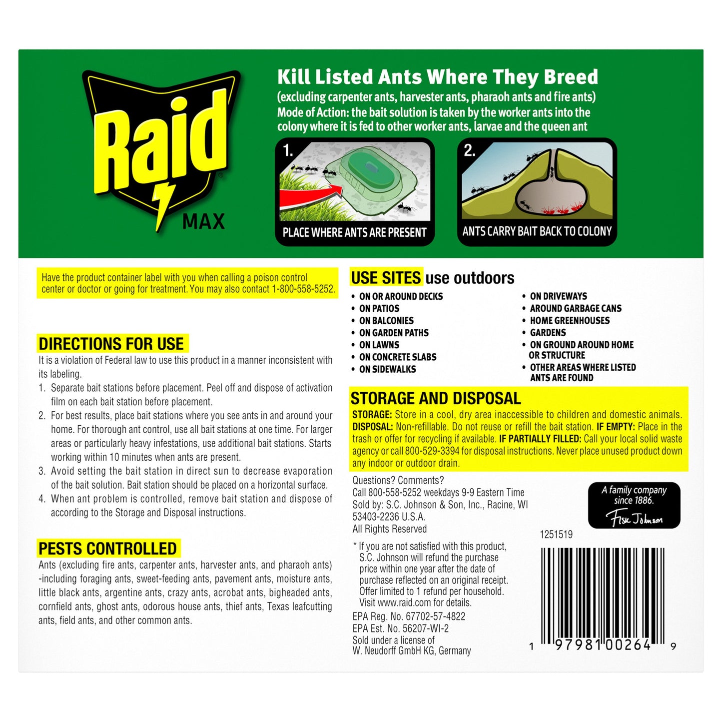 Raid Max Liquid Ant Bait