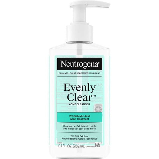 Neutrogena Evenly Clear Salicylic Acid Acne Treatment Cleanser