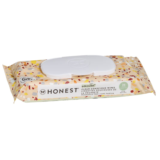 The Honest Company Sensitive Clean Conscious Baby Wipes - Terrazo Pattern
