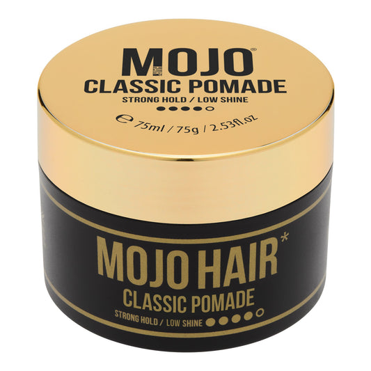 MOJO Classic Hair Styling Pomade - Strong Hold, Low Shine