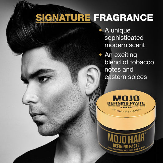 MOJO Defining Hair Styling Paste - Strong Hold, Matte Finish