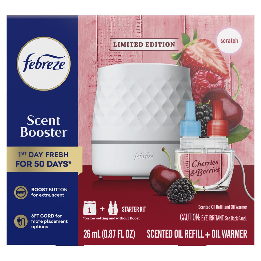 Febreze Plug Scent Booster Starter Kit - Cherries & Berries